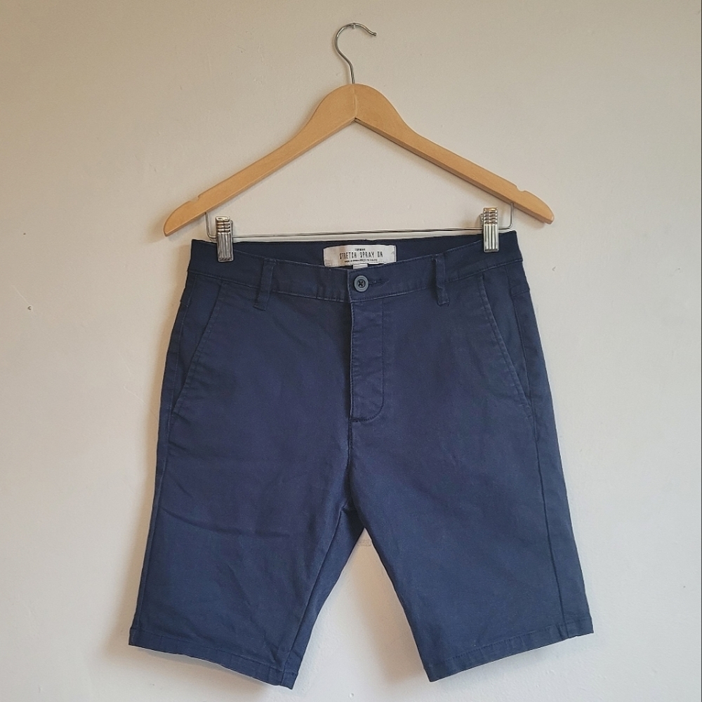 Topman Strech Spray On Chino Shorts